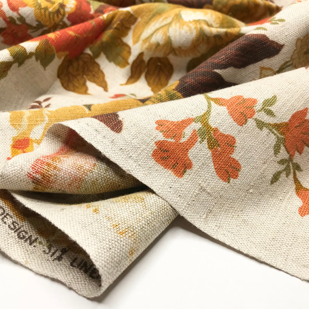 Wallflowers - Canvas Linen/Cotton Woven - Beige Multi Floral - 1.15M Bundle (6615716462705)