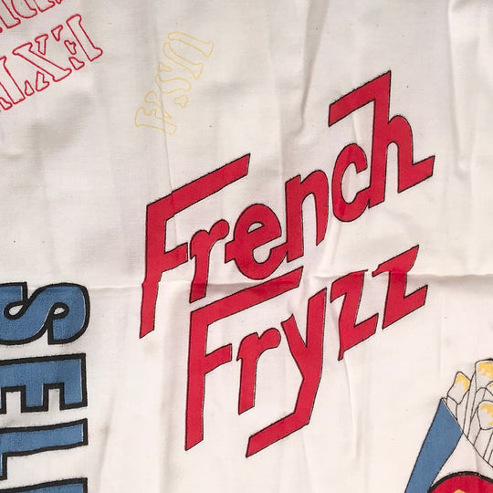 Fries Appetizer - Cotton Woven - White Multi Words - 1.7M Bundle (6615718363249)