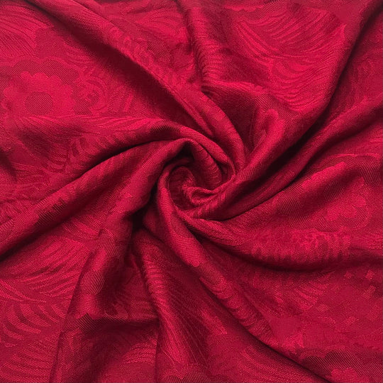 Market Place Flower Stands - Rayon Blend Woven - Burgundy Floral - 1.4M Bundle (6617988104305)