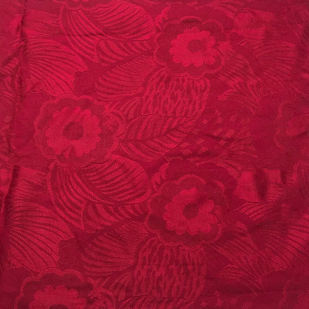 Market Place Flower Stands - Rayon Blend Woven - Burgundy Floral - 1.4M Bundle (6617988104305)