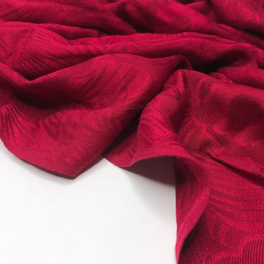 Market Place Flower Stands - Rayon Blend Woven - Burgundy Floral - 1.4M Bundle (6617988104305)