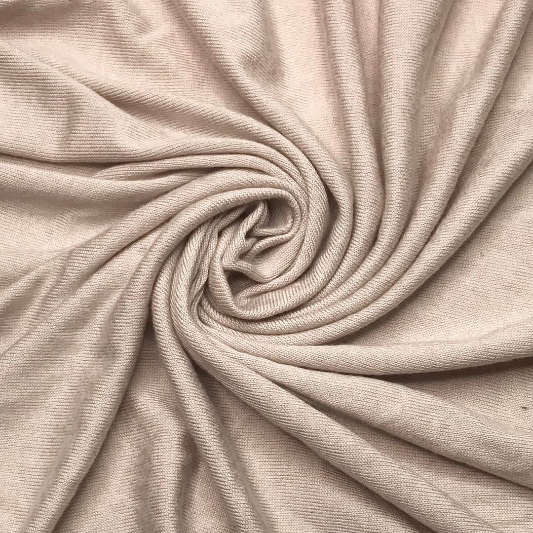 Australia Winter - Jersey Rayon/Cotton Knit - Light Beige - 1/2 Meter (6626910568561)