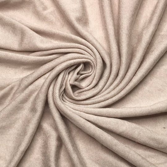 Australia Winter - Jersey Rayon/Cotton Knit - Light Beige - 1/2 Meter (6626910568561)