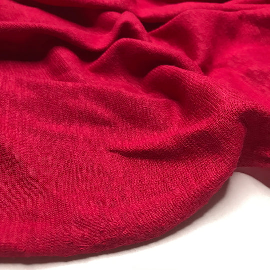 Apple For The Teacher - Jersey Hemp Blend Knit - Red - Bundles (6619218903153)