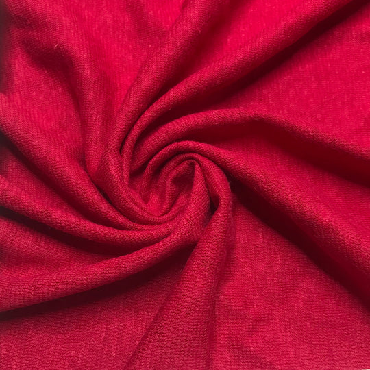 Apple For The Teacher - Jersey Hemp Blend Knit - Red - Bundles (6619218903153)