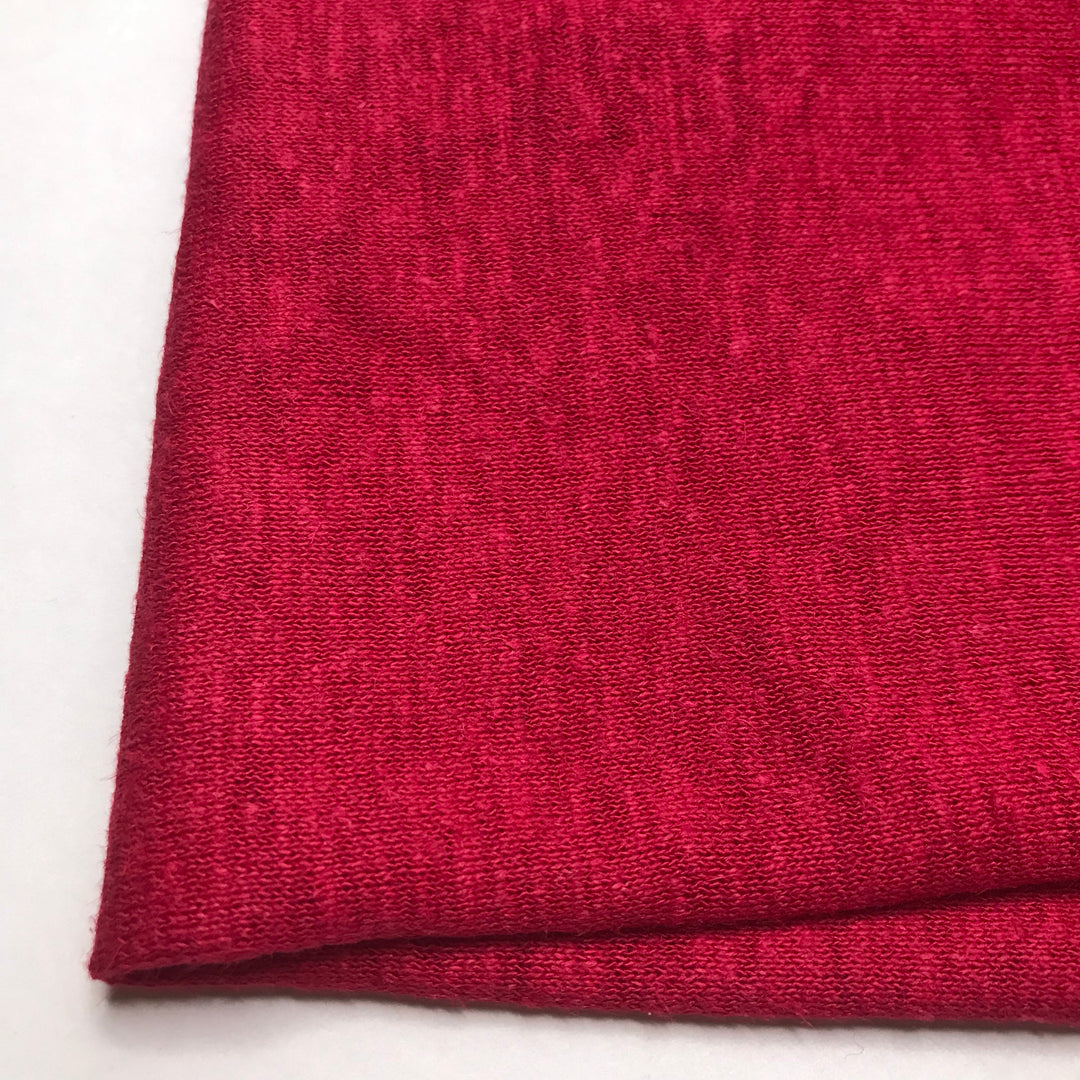 Apple For The Teacher - Jersey Hemp Blend Knit - Red - Bundles (6619218903153)