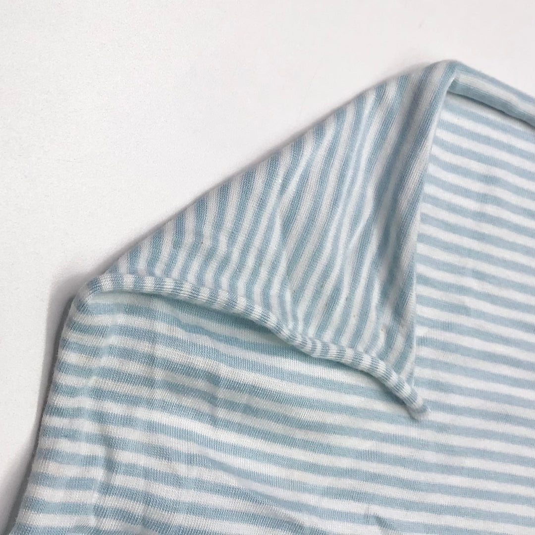 Perfect Striped Tee - Jersey Bamboo/Cotton Knit - Light White/Blue Stripes - 0.8M Bundle (6619931476081)