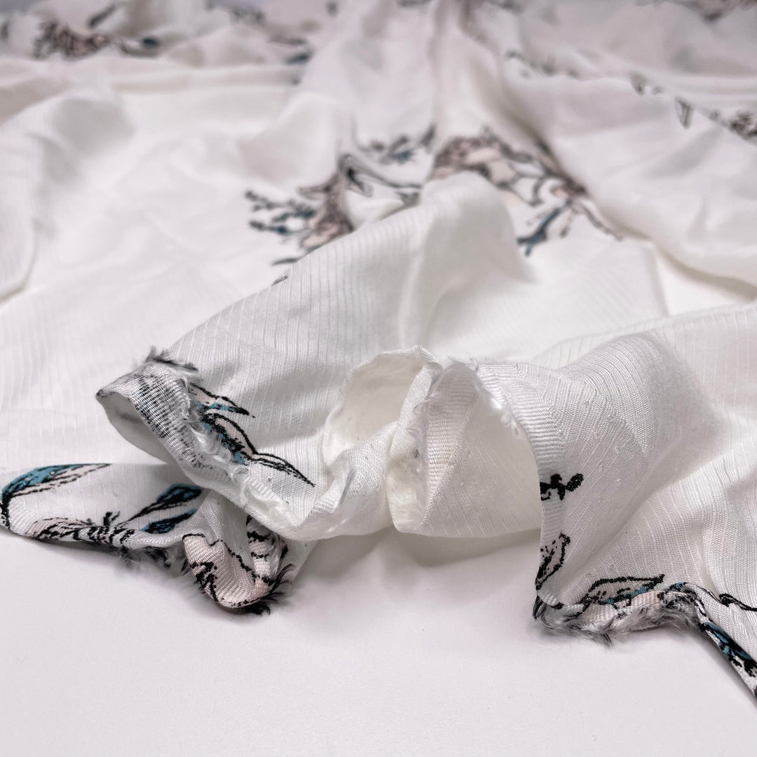 Teacher Appreciation - Rayon Woven - White Multi Floral - 1.4M Bundle (6620165144689)