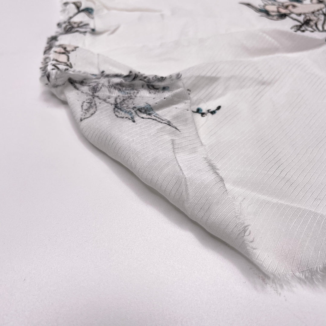Teacher Appreciation - Rayon Woven - White Multi Floral - 1.4M Bundle (6620165144689)