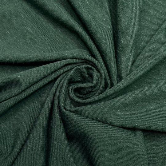 End Of The Summer Green - Jersey Hemp/Organic Cotton Knit - Dark Green - 1.6M Bundle (6622138597489)