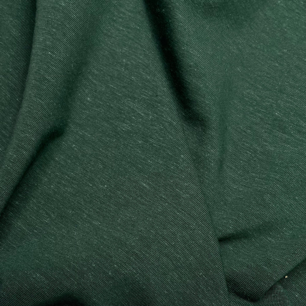 End Of The Summer Green - Jersey Hemp/Organic Cotton Knit - Dark Green - 1.6M Bundle (6622138597489)