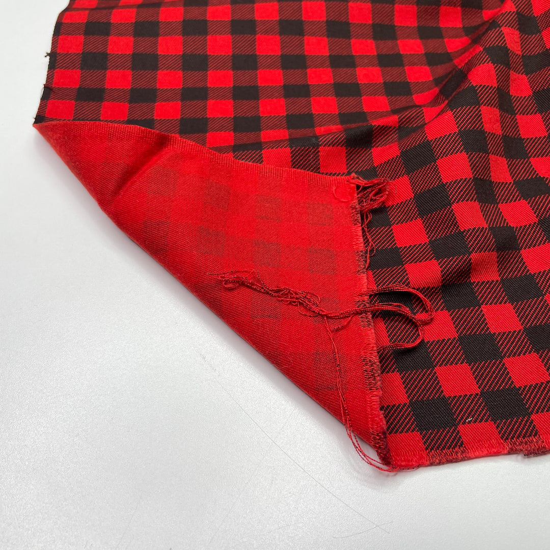 Summer Canadiana - Twill Weave Cotton Woven - Red/Black Plaid - 3.4M Bundle (6622143709297)