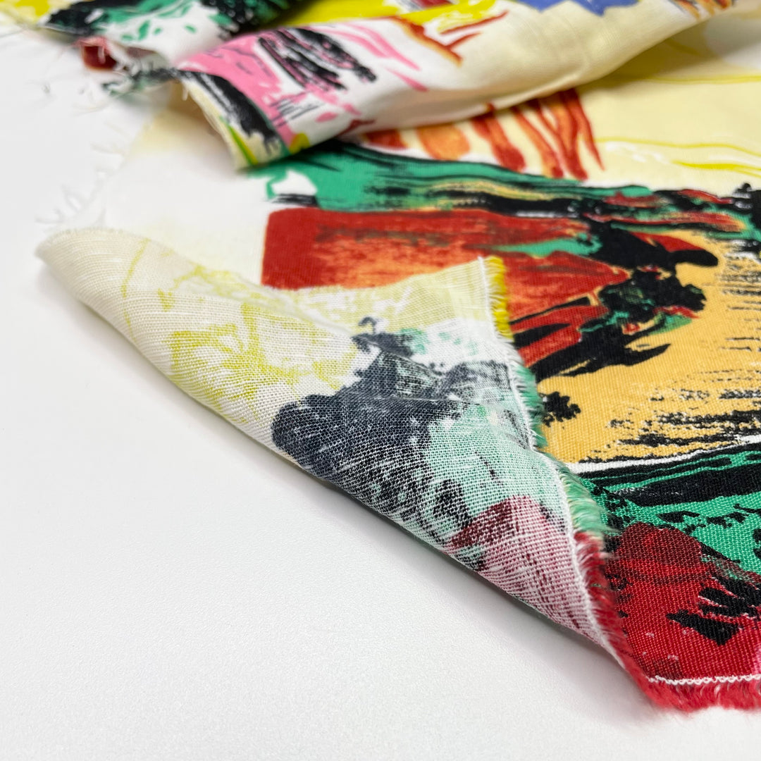 Colour By Number - Rayon Woven - Multi Abstract - 1.75M Bundle (6622144397425)