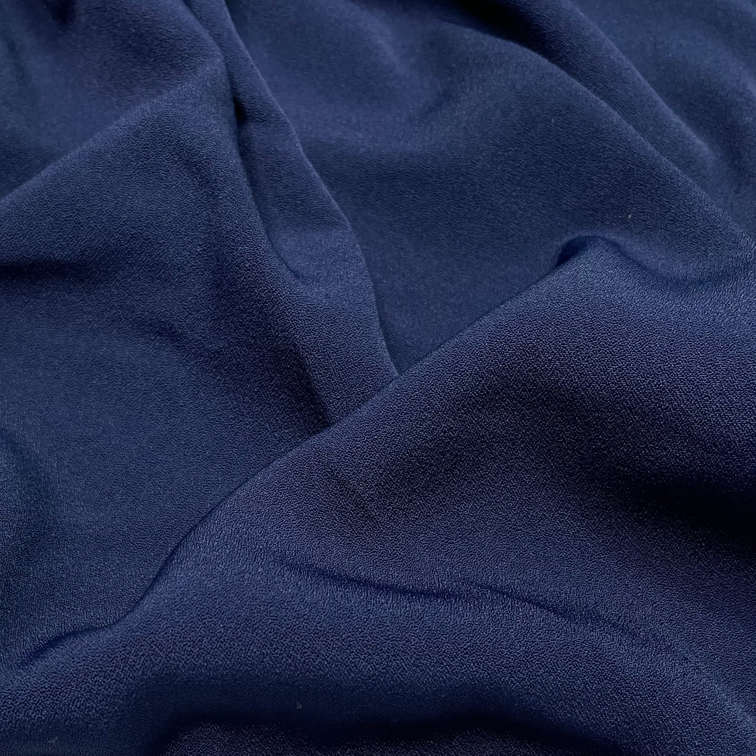 Almost Midnight - Crepe Poly Woven - Navy - 1.7M Bundle (6622146920561)