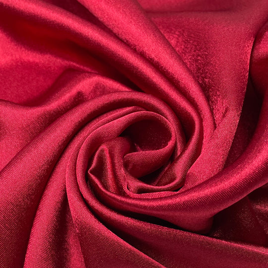 Romance Red - Satin Poly Woven - Red - 1.45M Bundle (6628932616305)