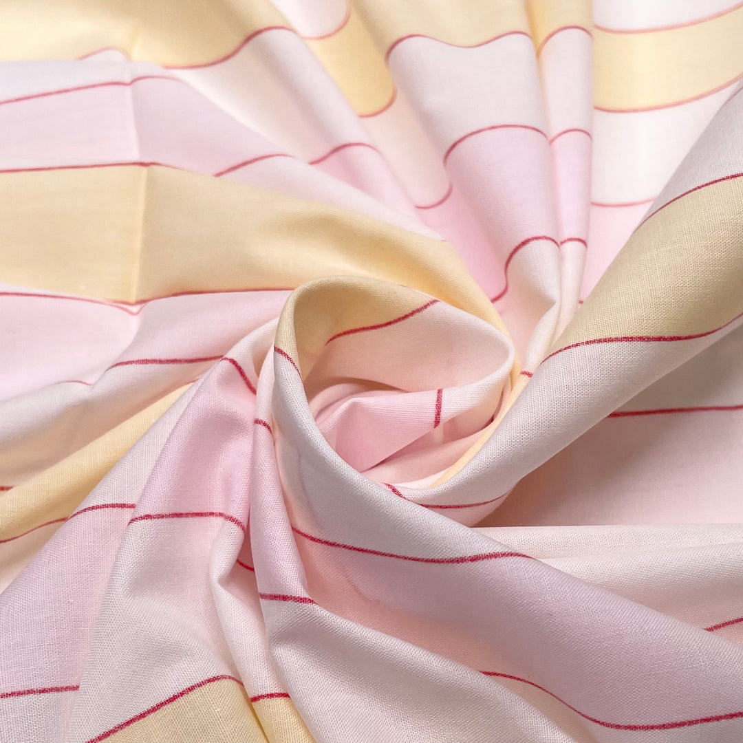 Writer S Yellow Legal Paper Pad - Cotton Woven - Pink Multi Stripes - Bundles (6629716754545)