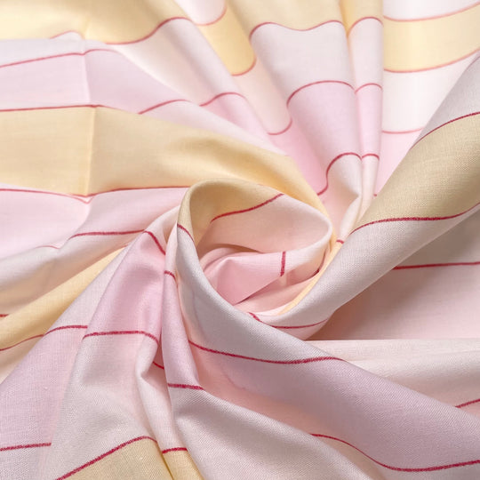 Writer S Yellow Legal Paper Pad - Cotton Woven - Pink Multi Stripes - Bundles (6629716754545)