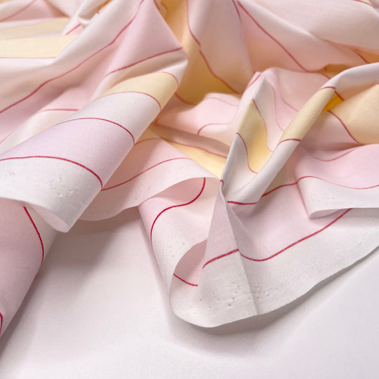 Writer S Yellow Legal Paper Pad - Cotton Woven - Pink Multi Stripes - Bundles (6629716754545)