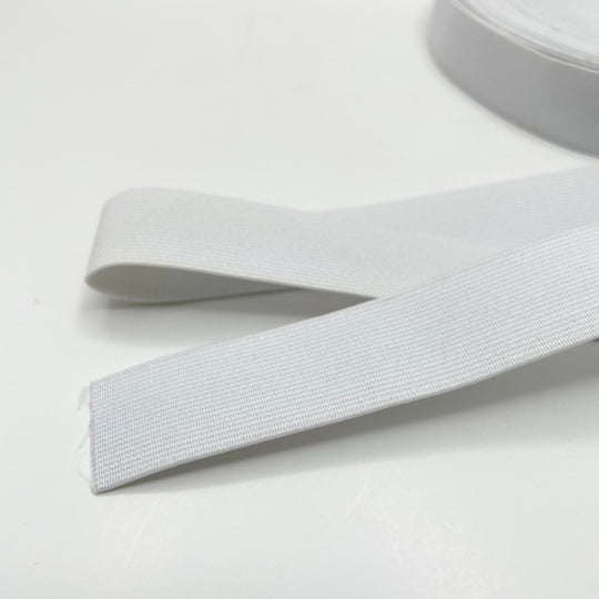 1" Braided Elastic - White - 1M (6634150822001)