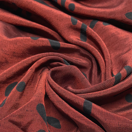 UB - Divided - Taffeta Poly Woven - Burgundy/Black Division Signs - 1/2 Meter (6636561662065)