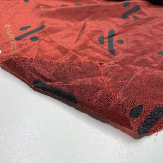 UB - Divided - Taffeta Poly Woven - Burgundy/Black Division Signs - 1/2 Meter (6636561662065)