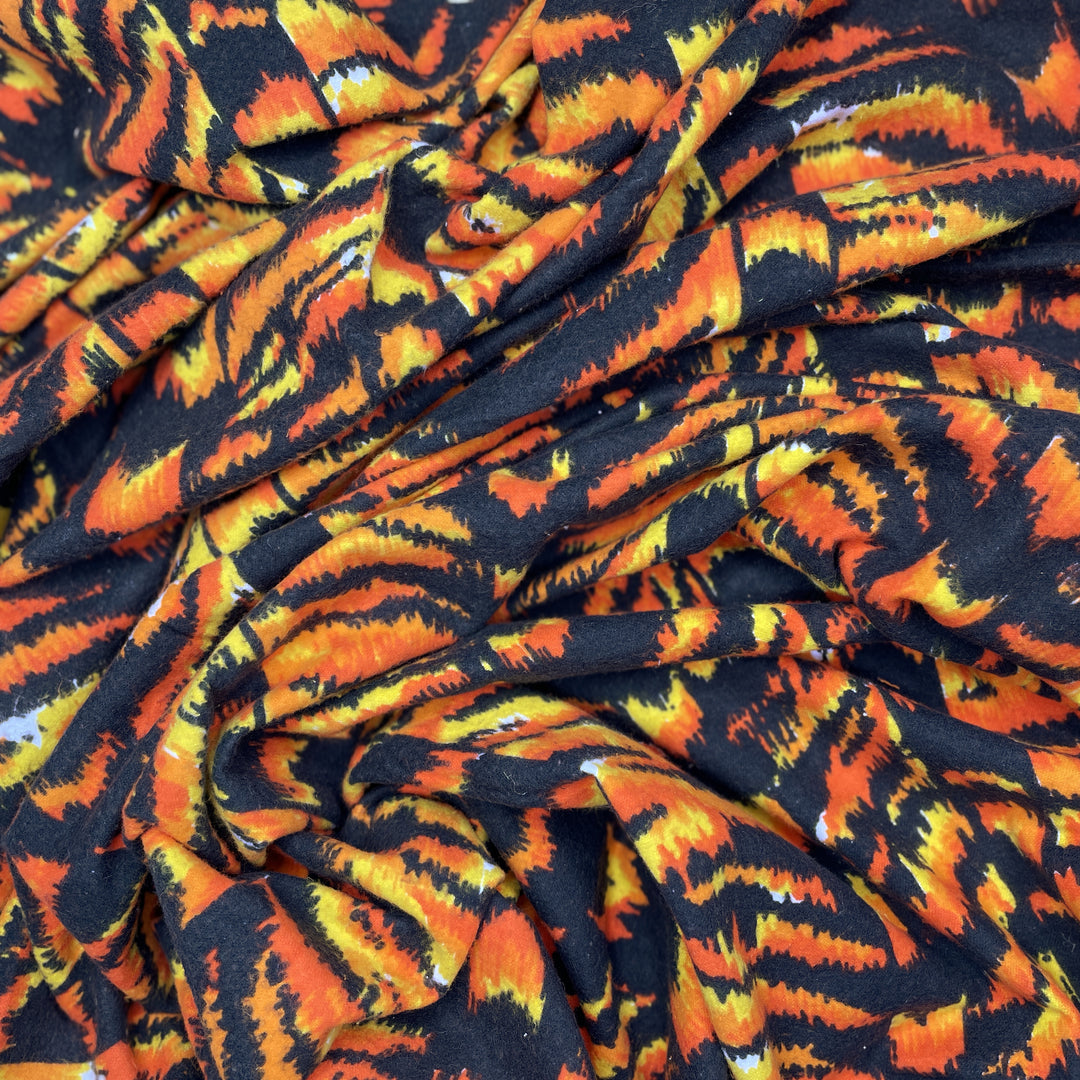 Tiger Tracks - Cotton Woven - Orange/Black Animal Print - 1.7M Bundle (6641203282033)