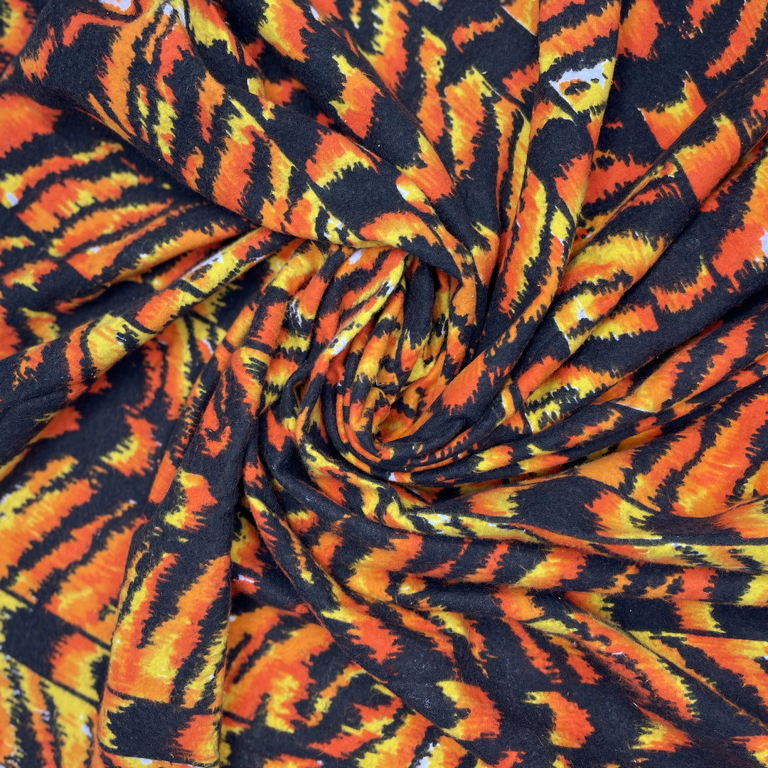 Tiger Tracks - Cotton Woven - Orange/Black Animal Print - 1.7M Bundle (6641203282033)
