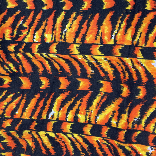Tiger Tracks - Cotton Woven - Orange/Black Animal Print - 1.7M Bundle (6641203282033)