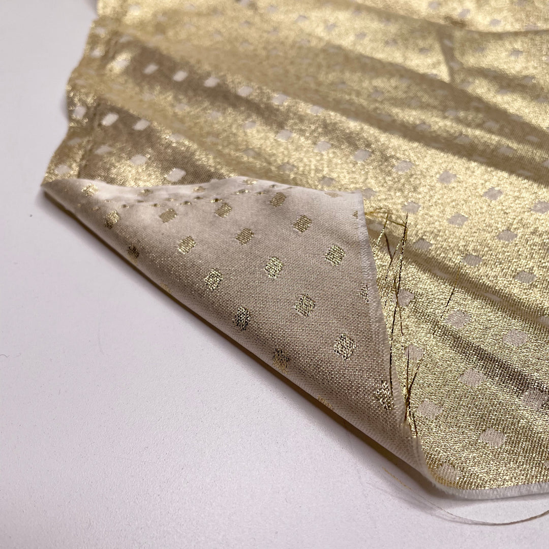 UB - Gold Shimmer Paint - Metallic/Poly Woven - Gold Diamonds - 1/2 Meter (6642780209265)