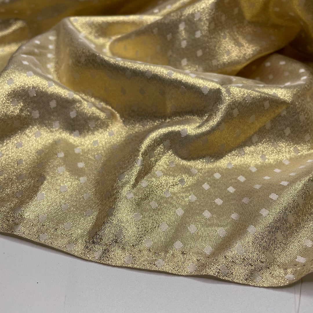 UB - Gold Shimmer Paint - Metallic/Poly Woven - Gold Diamonds - 1/2 Meter (6642780209265)
