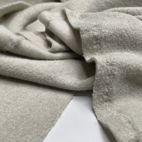 Robe For At Home Cafe - Terry fleece Bamboo Blend Knit - Light Cream - 1/2 Meter (6644409073777)