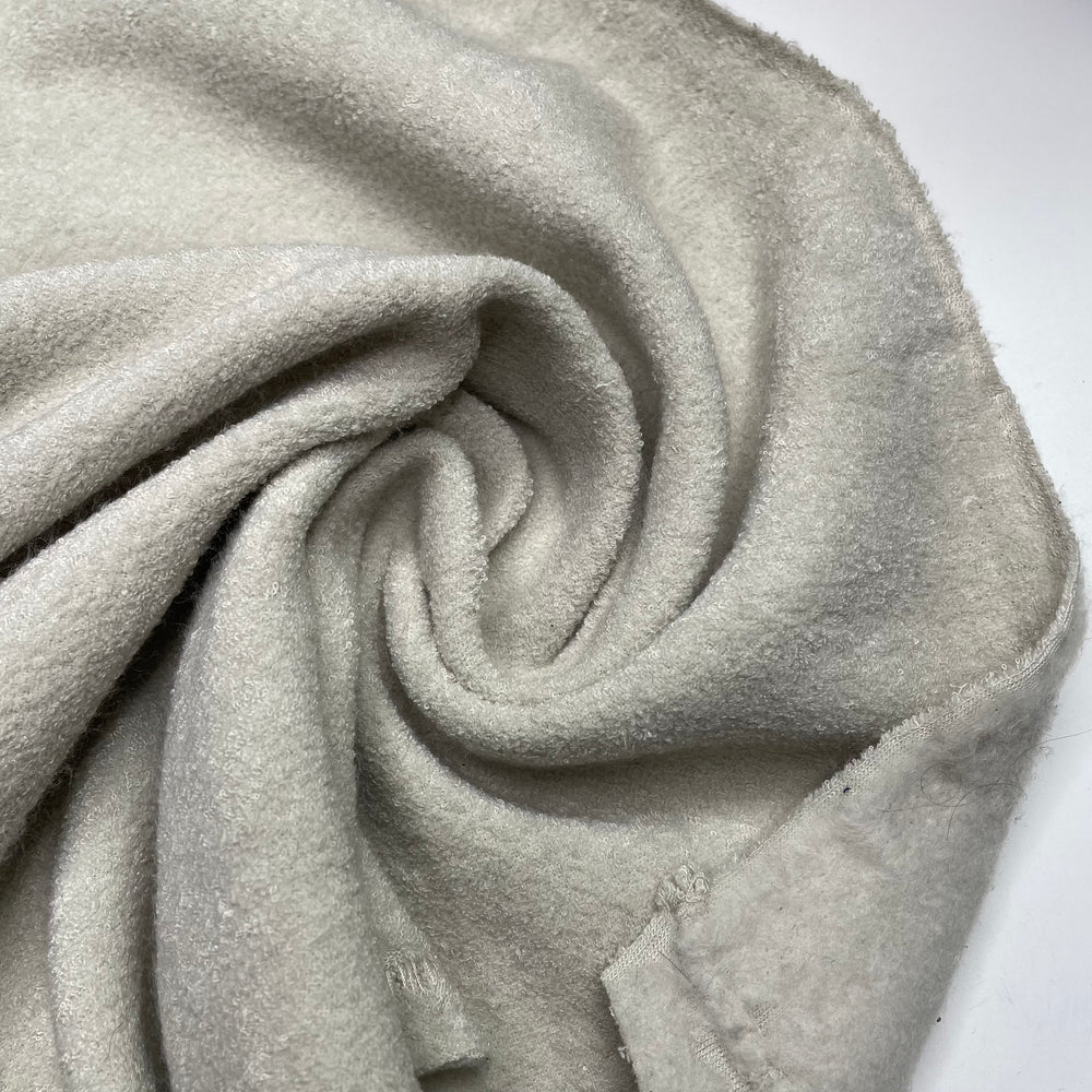 Robe For At Home Cafe - Terry fleece Bamboo Blend Knit - Light Cream - 1/2 Meter (6644409073777)
