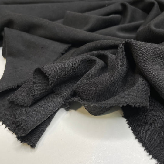 UB - Soft To The Touch - Brushed Jersey Poly/Rayon Knit - Black - 1/2 Meter (6648010604657)