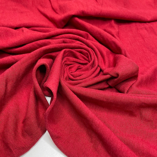 Red At Night Sailor Delight - Jersey Bamboo Blend Knit - Red - 0.7M Bundle (6653540958321)