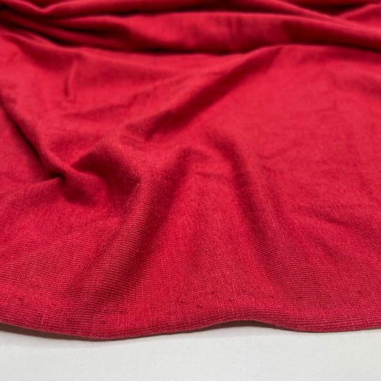 Red At Night Sailor Delight - Jersey Bamboo Blend Knit - Red - 0.7M Bundle (6653540958321)