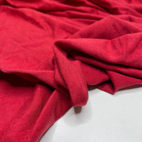 Red At Night Sailor Delight - Jersey Bamboo Blend Knit - Red - 0.7M Bundle (6653540958321)