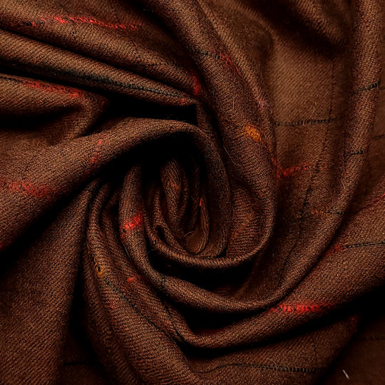 Match Stick Glow - Brushed Twill Weave Wool Woven - Dark Green Multi Plaid - 0.8M Bundle (6656701595761)