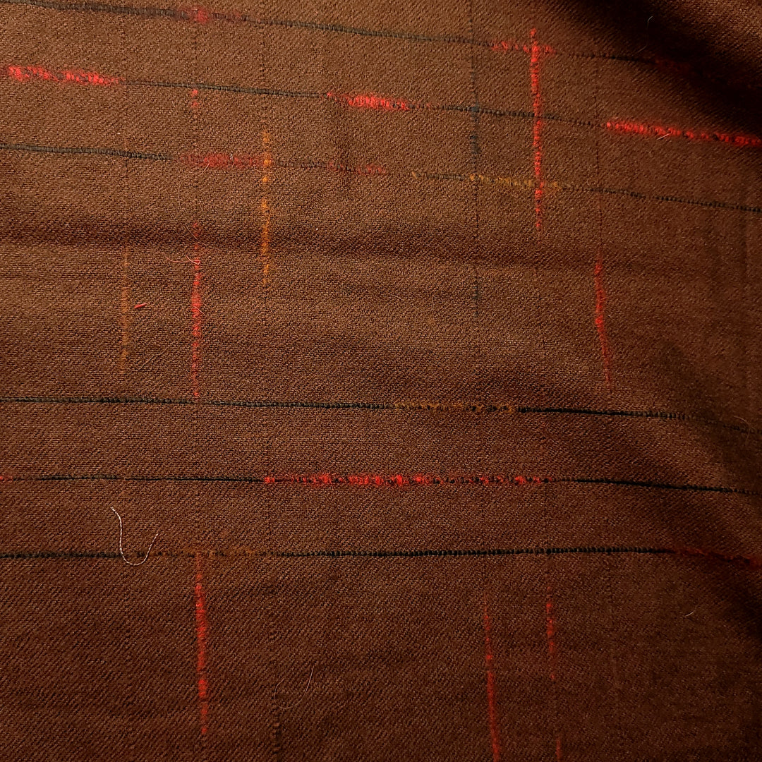 Match Stick Glow - Brushed Twill Weave Wool Woven - Dark Green Multi Plaid - 0.8M Bundle (6656701595761)