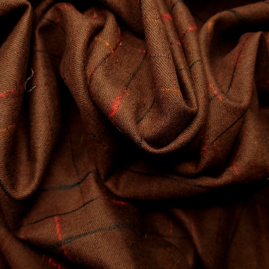 Match Stick Glow - Brushed Twill Weave Wool Woven - Dark Green Multi Plaid - 0.8M Bundle (6656701595761)