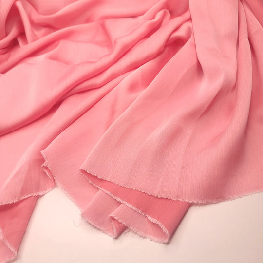 Pretty In Pink - Chiffon Poly Woven - Pink - 1M Bundle (6659153428593)