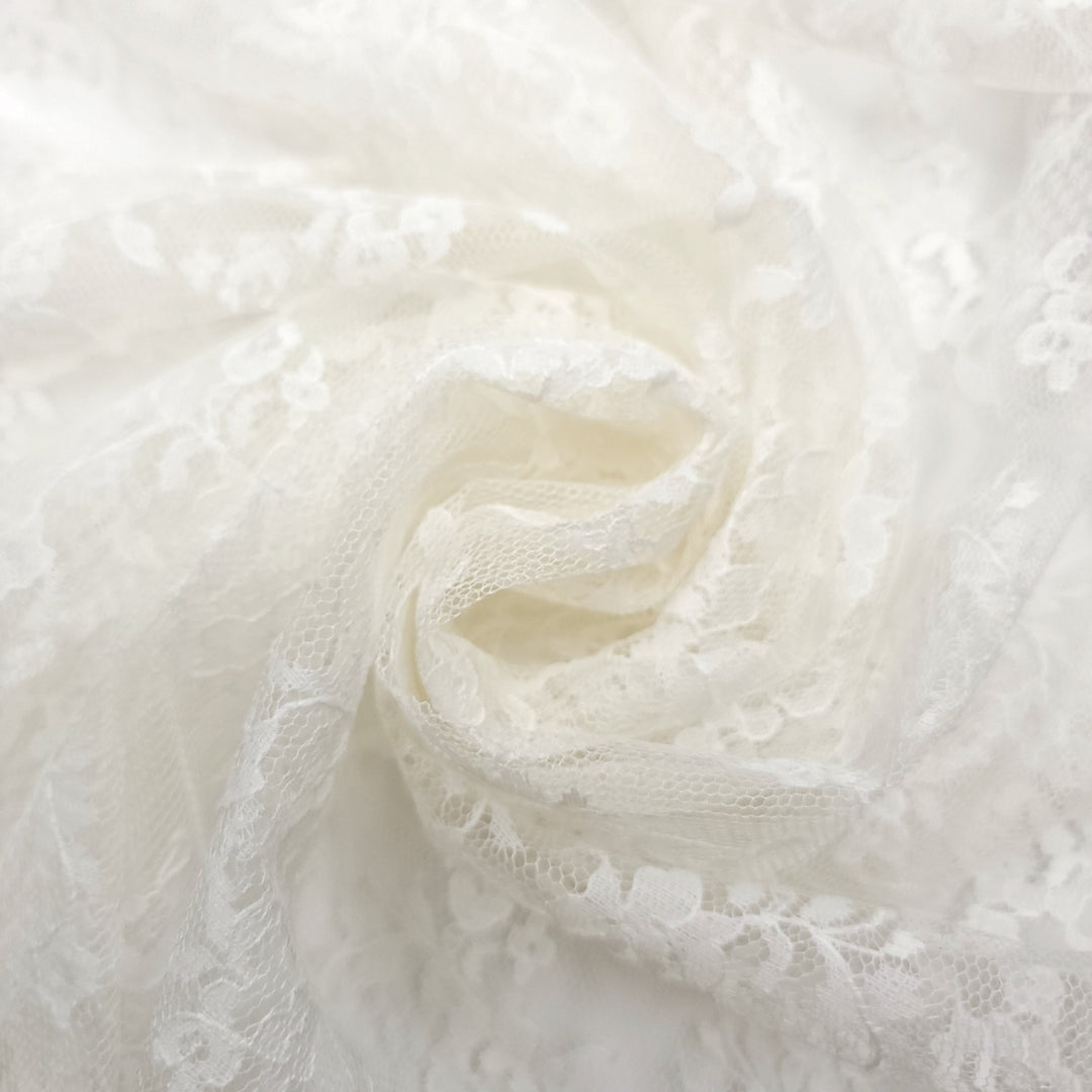 Where The North Wind Meets The Sea - Lace Poly Knit - Cream Floral - Bundles (6661412782193)