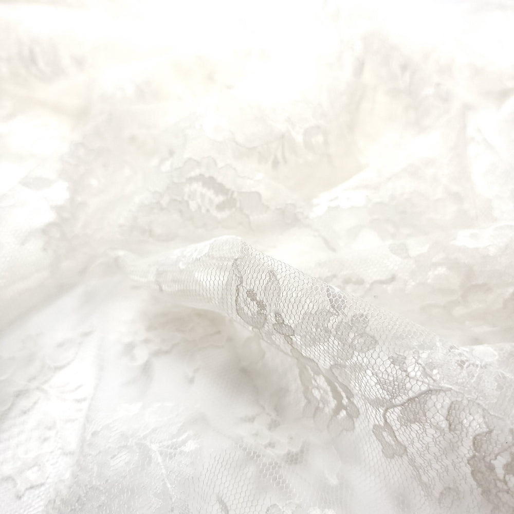 Where The North Wind Meets The Sea - Lace Poly Knit - Cream Floral - Bundles (6661412782193)