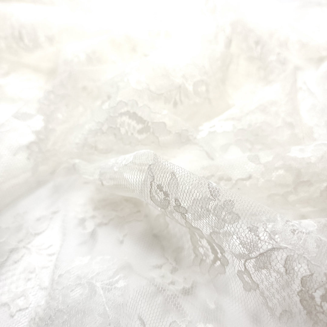 Where The North Wind Meets The Sea - Lace Poly Knit - Cream Floral - Bundles (6661412782193)