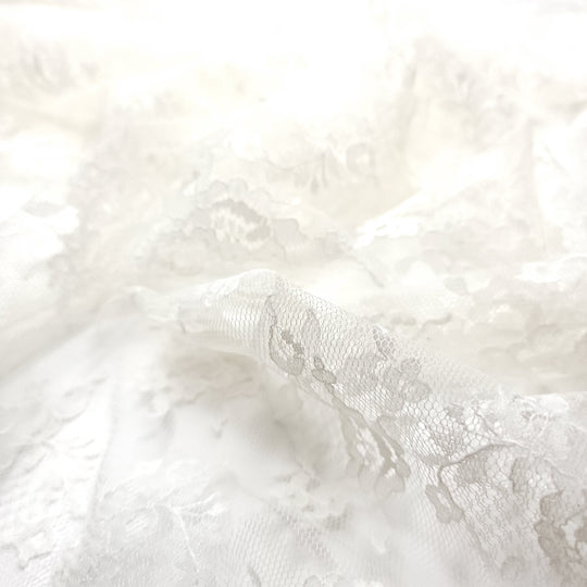 Where The North Wind Meets The Sea - Lace Poly Knit - Cream Floral - Bundles (6661412782193)