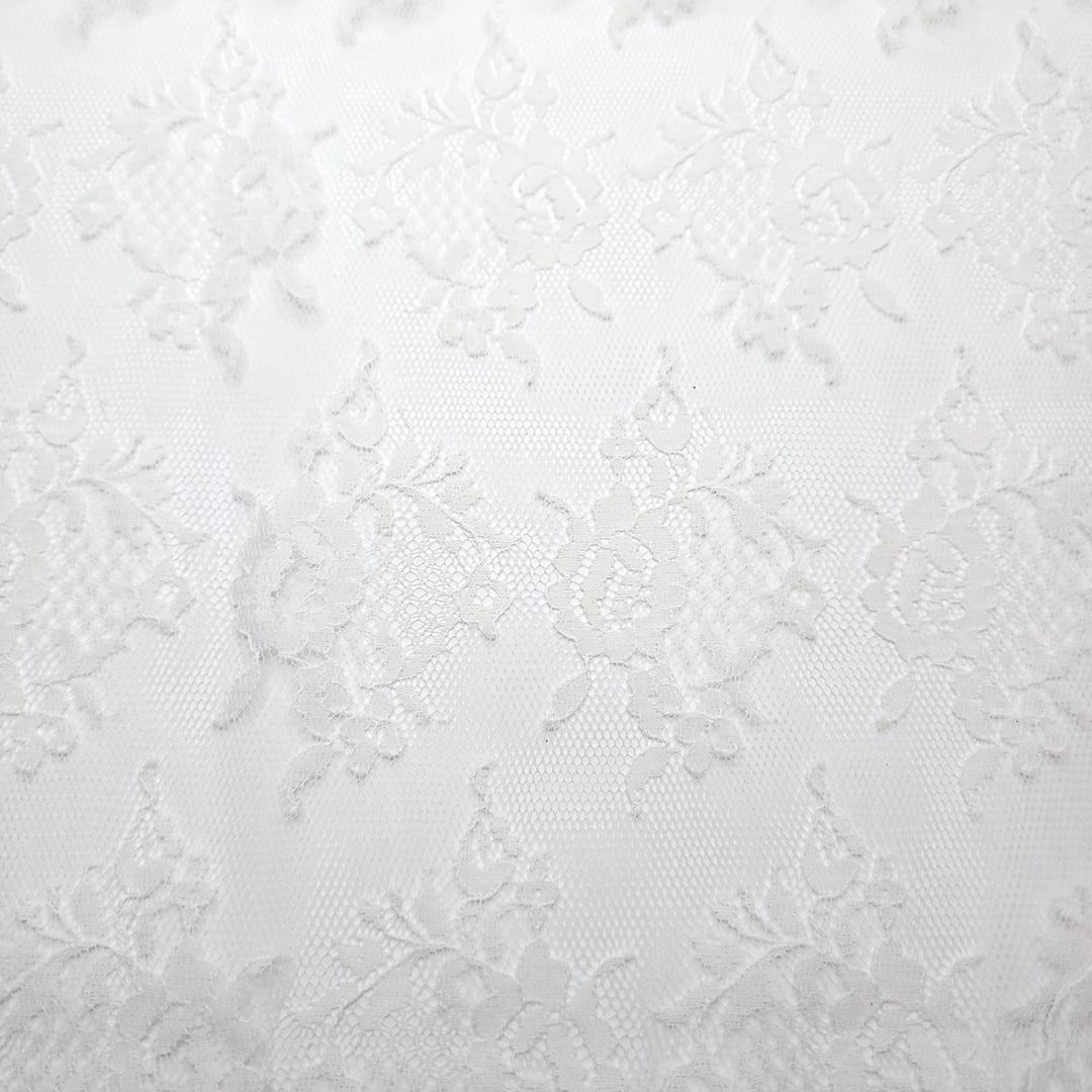 Where The North Wind Meets The Sea - Lace Poly Knit - Cream Floral - Bundles (6661412782193)