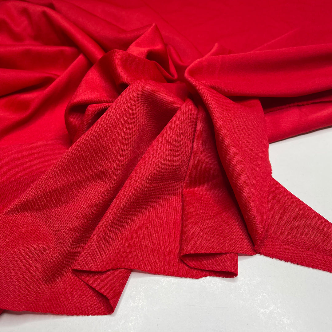 Mrs Clause Activewear - Jersey Poly Knit - Red - 1/2 Meter (6661442830449)
