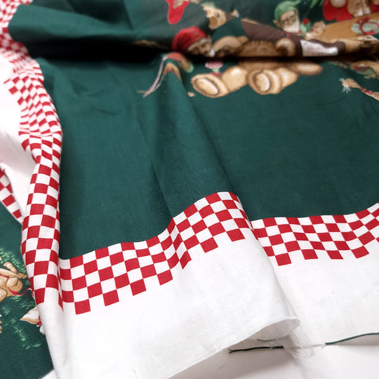 Christmas Apron - Pattern Cotton Woven - White Multi Apron - 0.85M Bundle (6661470388337)