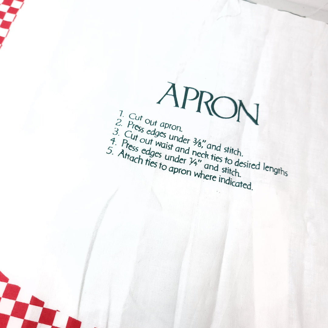 Christmas Apron - Pattern Cotton Woven - White Multi Apron - 0.85M Bundle (6661470388337)