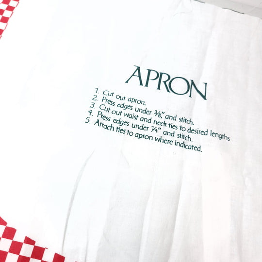 Christmas Apron - Pattern Cotton Woven - White Multi Apron - 0.85M Bundle (6661470388337)