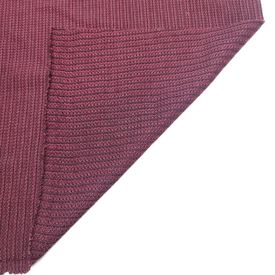 Fine Wine - Rib Knit Poly Knit - Red/Black - 1.55M Bundle (6661480513649)